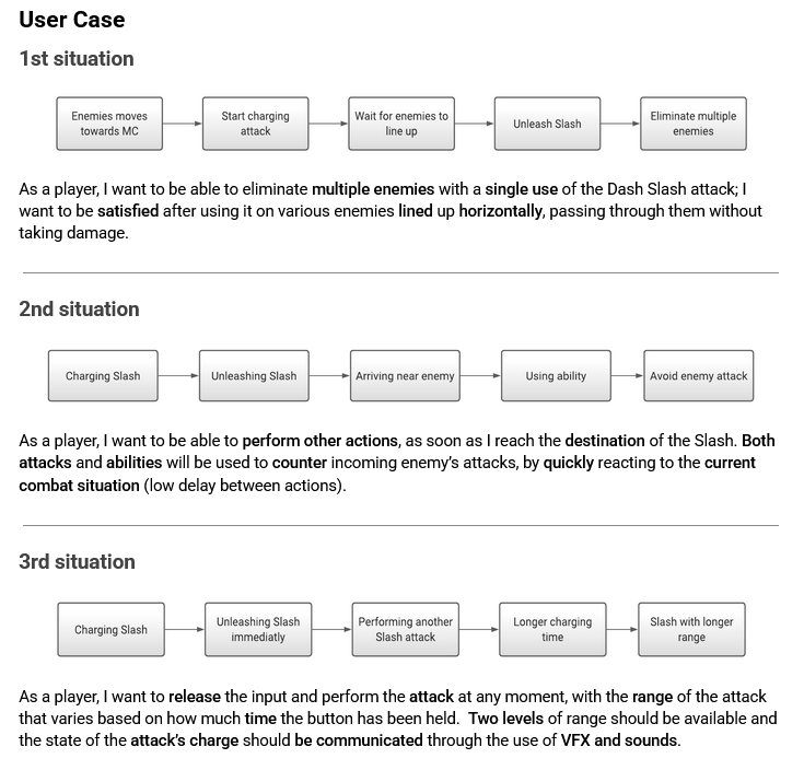 User case flows for the Dash Slash attack